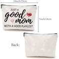 thumbnail image 2 of Bolsas de maquillaje para mamá, bolsa de lona para cosméticos, estuche multiusos de polialgodón con cremallera, neceser de viaje, neceser, monedero., 2 of 9
