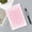 Pink#607, variant on B5 Horizontal Thickened Coil Notebook with Colorful Plastic Cover, 8mm Grid Pages, Date and Page Sections, Portable for Writing, Notes and Sketching