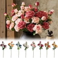 thumbnail image 7 of Artificial Roses – 21.7" Long Stem Garden Roses – Lifelike Faux Silk Flowers for Wedding Bouquets, Home Décor, Centerpieces & Floral Arrangements, 7 of 7