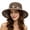 Coffee, variant on Wide Brim Sun Hat Women Ponytail Hole Neck Flap Hiking Camping Women Bucket Hat Uv Protection Summer Outdoor Tops White One Size