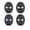 Black, variant on Car Door Lock Silicone Cover 4 Pack | Protective Vehicle Lock Guard | Shock Absorbing Cushion for Sedan SUV Truck | Scratch Prevention Exterior Accessory | Anti Vibration Door Lock Protector