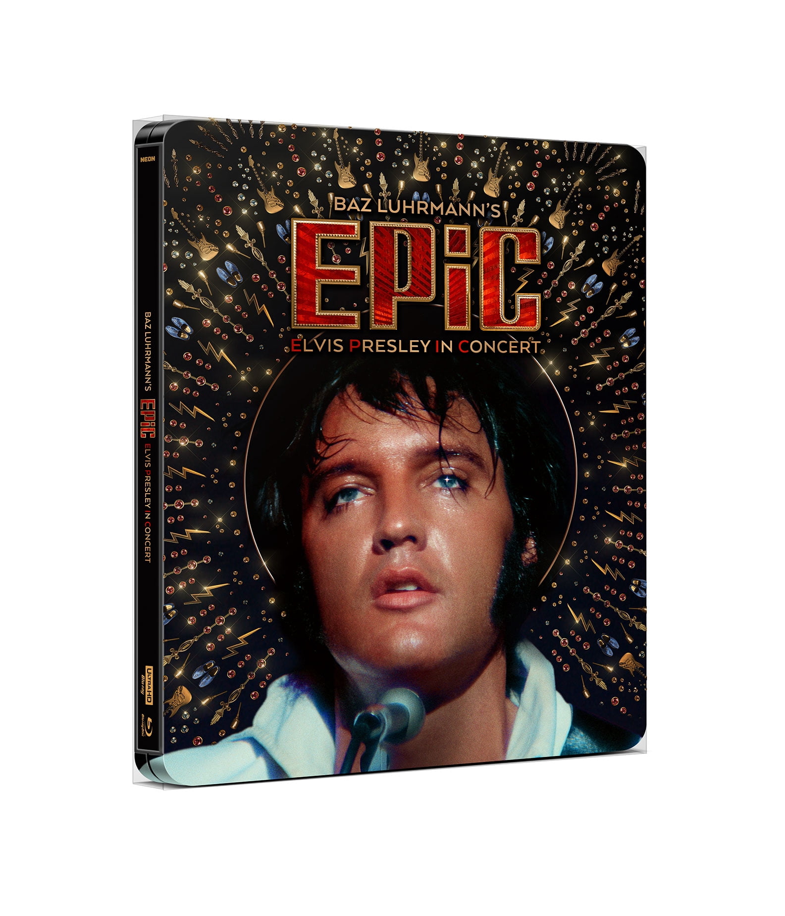 Epic: Elvis Presley In Concert (Deluxe Steelbook) (4K Ultra HD + Blu-ray) Decal - Neon, Documentary