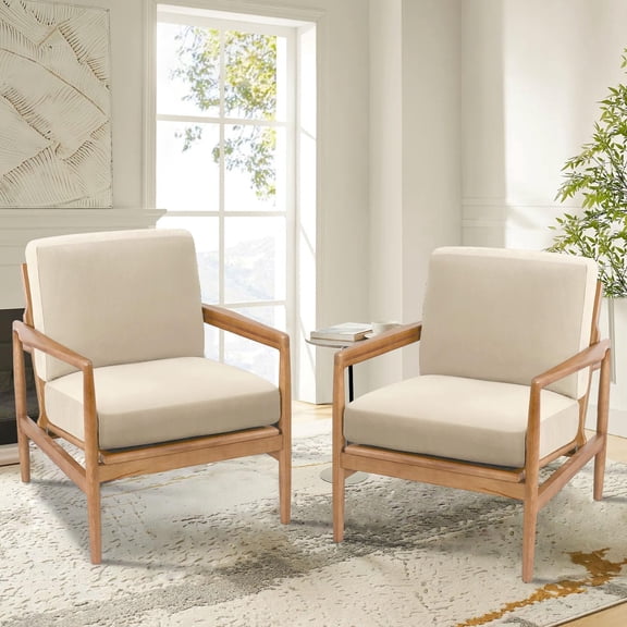 Chair Slip Covers with Arms 2 Piece Sofa Covers Super Stretch Cushion Covers for Living Room Chair Soft Accent Chair Cover