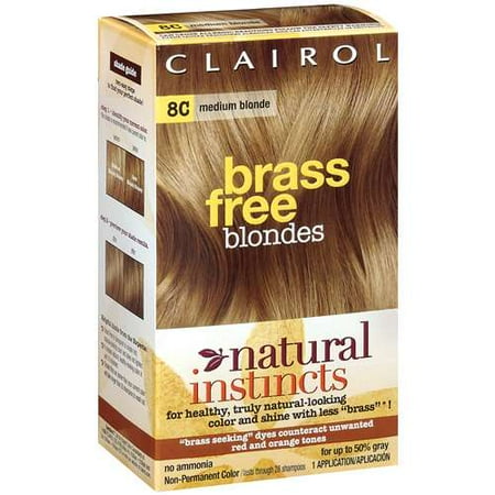 Clairol: Medium Blonde Natural Instincts Brass Free Blondes Hair Dye, 1 ct