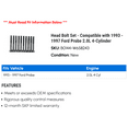 thumbnail image 2 of Head Bolt Set - Compatible with 1993 - 1997 Ford Probe 2.0L 4-Cylinder 1994 1995 1996, 2 of 2