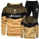 thumbnail image 4 of 2023 Nueva llegada Sudadera con capucha y pantalones deportivos con estampado de Jesús de alta calidad para hombres y mujeres Traje deportivo informal diario para correr, 4 of 4