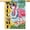 Summer Flamingo, variant on Welcome Mardi Gras Flamingo Decorative Garden Flag, Umbrella Mask Drum New Orleans Carnival Yard Outside Home Decorations, Beads Masquerade Burlap Outdoor Small Decor Double Sided 12 x 18