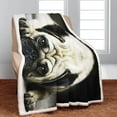 thumbnail image 4 of 50" x 60"Animal Print Fleece Throw Blankets for Couch Sofa Bed, Manatee Family Sherpa Blanket, Super Soft Warm and Lightweight, 4 of 7