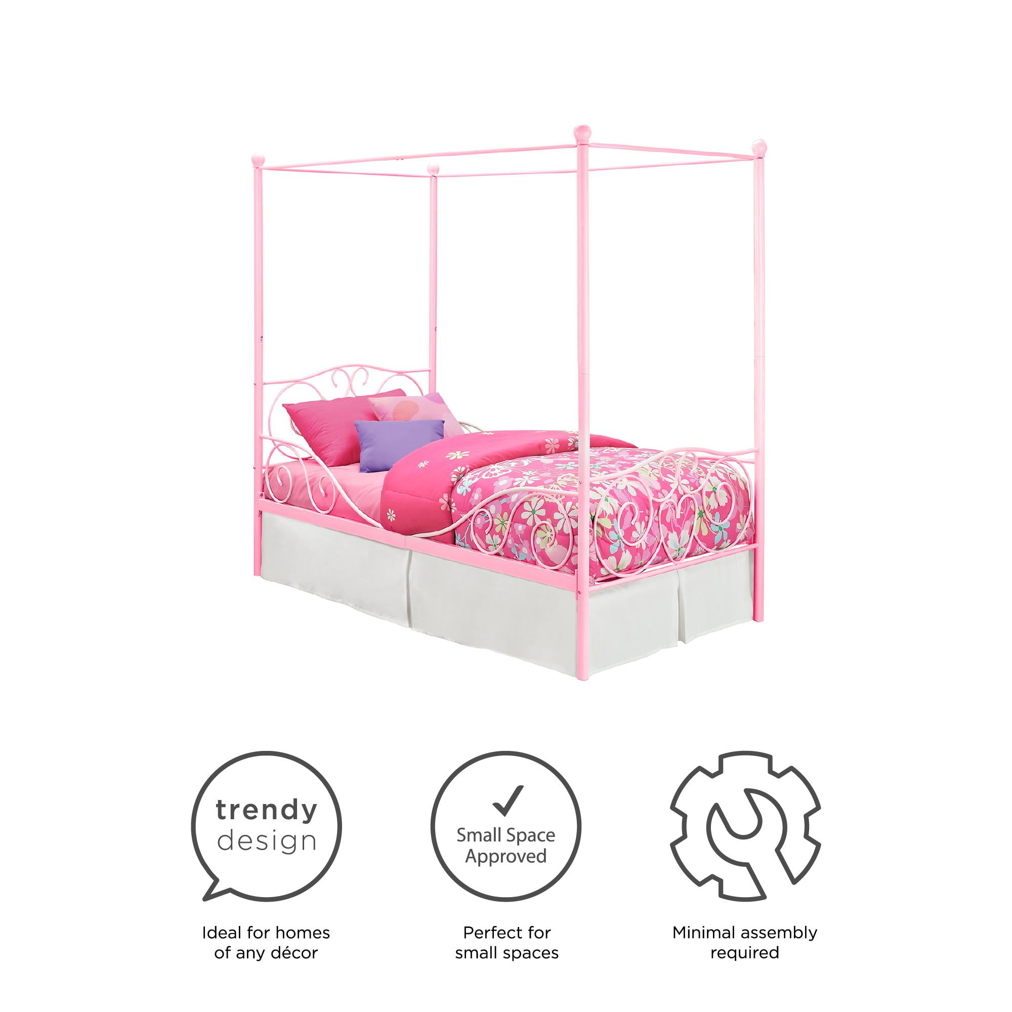 Twin canopy bed walmart sale