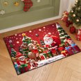 thumbnail image 4 of Lunxisen 4 Pcs Christmas Kitchen Rug and Mat Set Winter Welcome Absorbent Anti Fatigue Winter Bathroom Mat Non Slip Washable Rug for Xmas Party Decor, 4 of 8