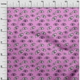 thumbnail image 3 of oneOone Polyester Spandex Purple Fabric Eye Print Sewing Material Print Fabric By The Yard 56 Inch Wide, 3 of 5