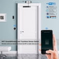 thumbnail image 2 of Automatic Door Opener Lock Kit,WIFI APP Control Door System,400lb Electic Magnetic Door Lock System Kit with Remote and Receiver, paired with Wireless Metal Touchless Round Switch, 2 of 3
