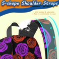 thumbnail image 5 of Pioneer Flower Floral Print Pattern 17" School Backpacks for Teens,Waterproof Oxford Fabric,S-Shape Padded Straps for School,Travel,Hiking,Camping, 5 of 5