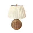 thumbnail image 2 of Pemberly Row Contemporary Accent Cream & Natural Rattan Table Lamp, 2 of 6