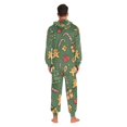 thumbnail image 4 of FORMRS Onesies Pajama for Adults Unisex Hoodie Winter Jumpsuit One Piece Sleepwear, Sizes S-2XL, Yellow Christmas Gingerbread, 4 of 7