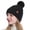A-Black, variant on Winter Beanie Hats for Women with Faux Fuzzy Pom Warm Soft Stretch Cozy Knit Fleece Thermal Snow Ski Skull Cap for Cold Weather