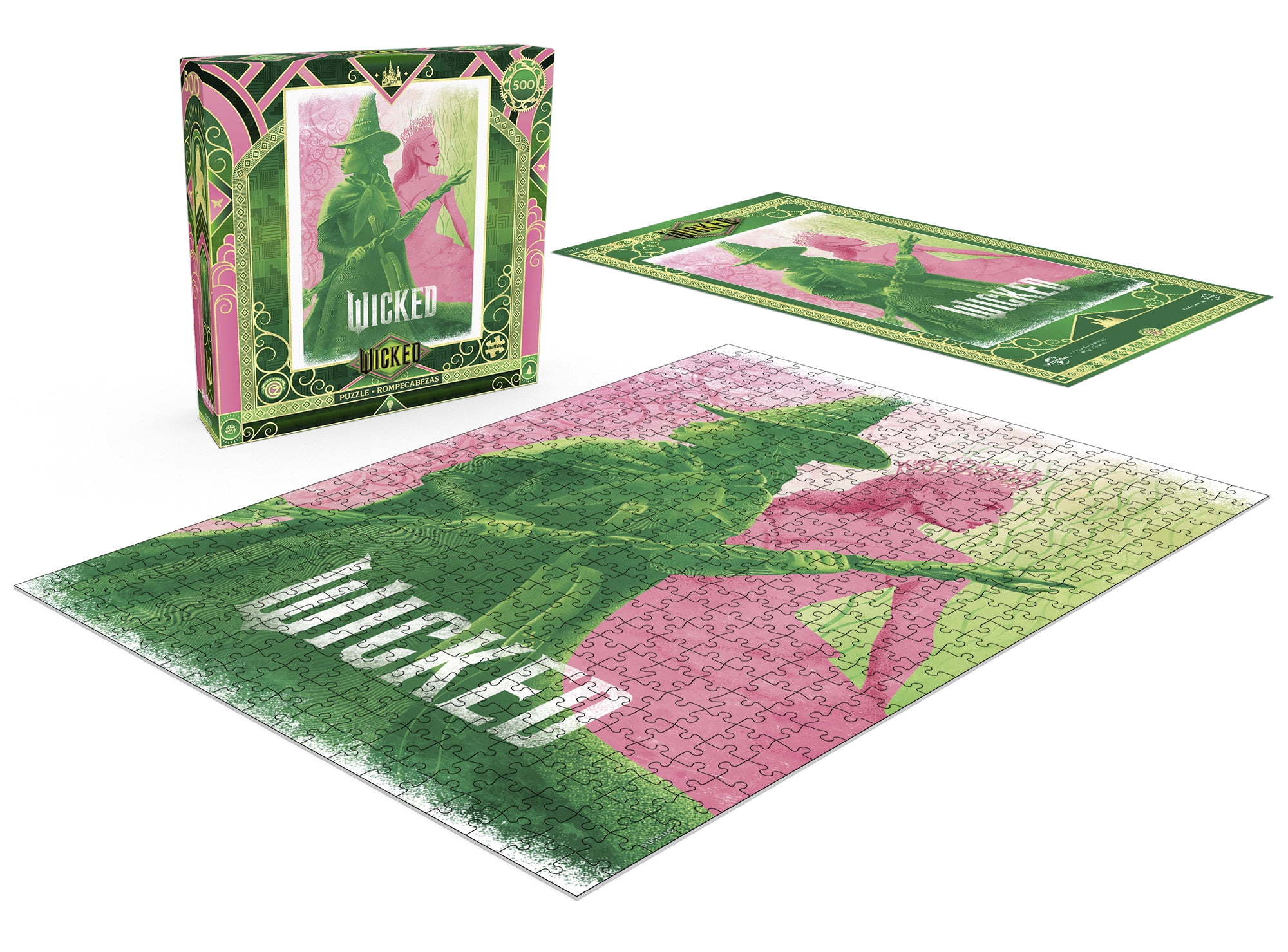 Buffalo Games Pink Goes Good with Green 500-Piece 21.25 x 15-Inch