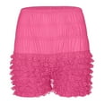 thumbnail image 4 of REALiKUN Womens Bloomers Plush Ruffles Pumpkin Pants Bottom Shorts Pink S, 4 of 8