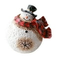 thumbnail image 5 of 1 PC Christmas Decorative Figurine, Resin Christmas Snowman Decor, Xmas Ornament for Table Top Centerpiece Fireplace, Handmade Statue for Xmas Gift, Christmas Party Home Decoration, 5 of 6
