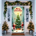 thumbnail image 4 of FastXmas Christmas Door Cover Decorations,35 x 72" Front Door Cover Pendant Ornaments, Removable Christmas Style Door Covers Decoration for Indoor Outdoor Home Farmhouse Enhance Holiday Atmosphere, 4 of 6
