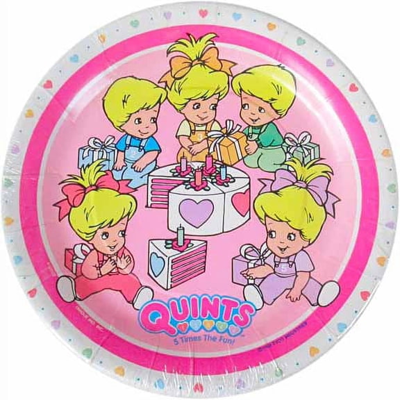 Various Cartoons Disposable Paper Plates, 8 Count