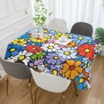 thumbnail image 2 of Yayeee Tablecloths 60" x 90" Rectangle Wrinkle Resistant Party Table Cover, Floral Fiesta, 2 of 8