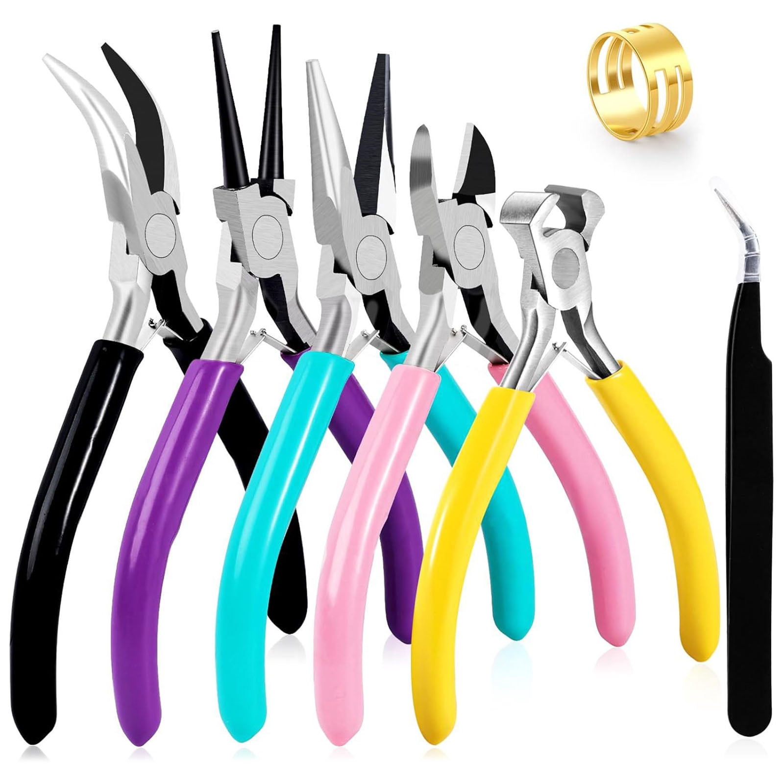 BELOWSYALER Practical Jewelry Plier Set Essential Craft Supplies Tools for Jewelry Designs Beading and Repair Fashion Accessory