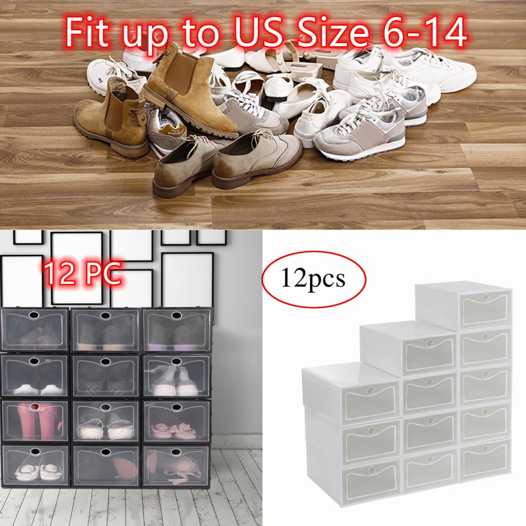 1PCS Space Saver Slots Shoes Organizer Plastic Rack Room Storage Holder Box F/1 