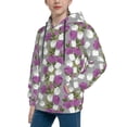thumbnail image 2 of Sikiie Rose Flowers Youth Hoodie Sweatshirt Pullover Hooded Classic Casual Essentials Hoodiefor Boys Girls Kids -Large, 2 of 6