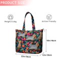 thumbnail image 4 of Yorkie Dog and Flower Florals Travel Tote Bags for Women Carry On,Large Weekender Bags for Women Travel,Multi Functional Duffle Bag for Work,Shopping,Sports, 4 of 5