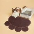 thumbnail image 5 of Paw Print Litter Trapper Mat - 15.7x11.8 Inch Waterproof Cat Litter Box Mat with Non- Base, Multi-Use as Pet Feeding Placemat for Food and Water Bowls, Floor Protection, 5 of 5