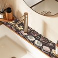 thumbnail image 2 of Yayeee Faucet Mat for Kitchen Sink 14.7" Diatomite Long Splash Guard Pad, Black Chocolate Cakes, 2 of 7