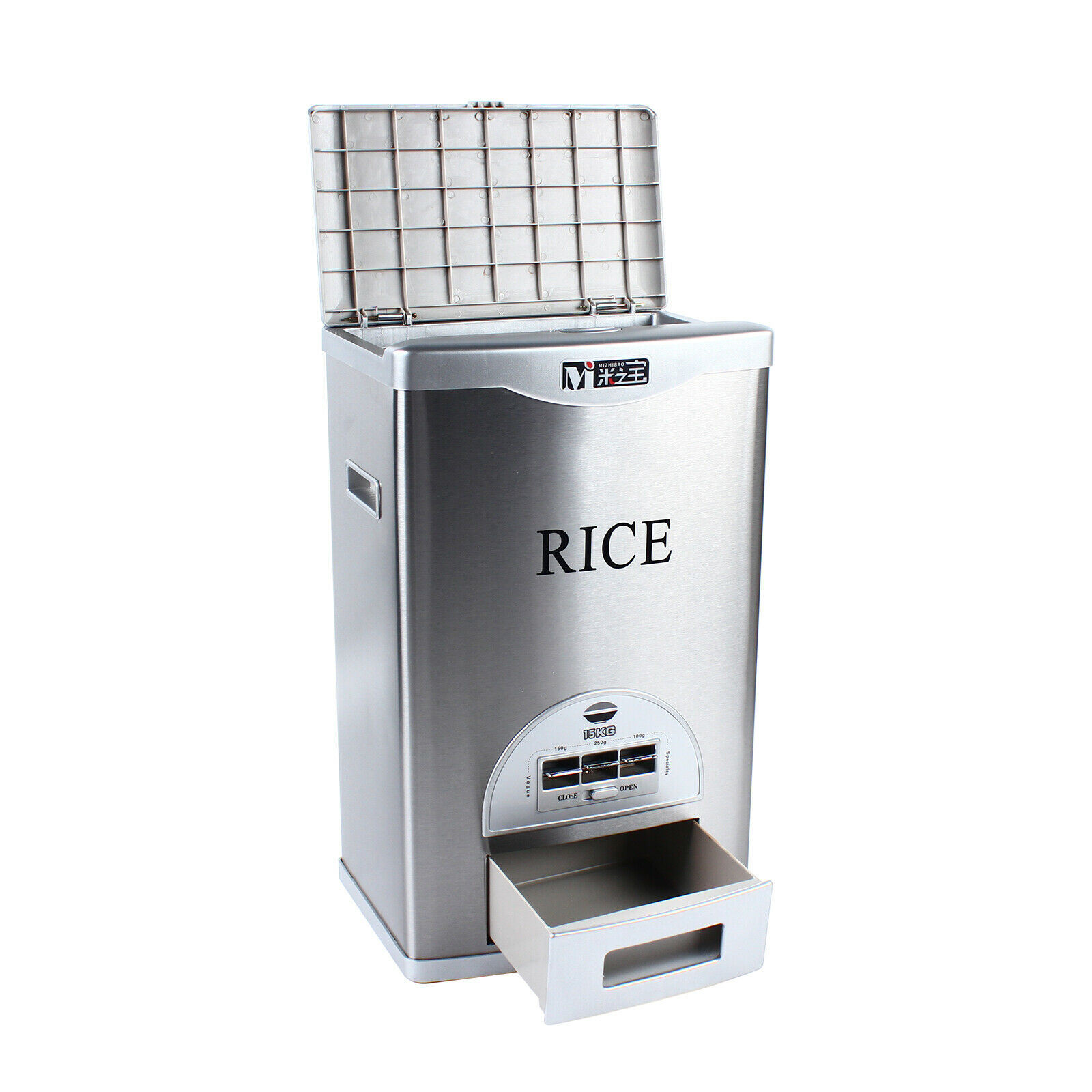 Rice Dispenser 15kg/33lbs Capacity Large Storage Container Food Storage Tank