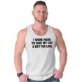 thumbnail image 2 of Animal Adult Tank Top T-Shirt Tees Tshirt Work Hard To Give My Cat A Better Life Pet, 2 of 2