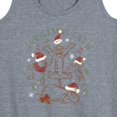 thumbnail image 3 of Disney Winnie The Pooh - Tigger, Pooh, Eeyore, & Piglet Christmas Crew - Women's Racerback Tank Top, 3 of 5