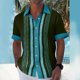 thumbnail image 2 of Hawaiian Shirt For Men, Men's Vintage Button Down Bowling Shirts Short Sleeve Summer Beach Shirt M, 2 of 5
