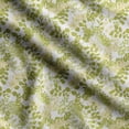 thumbnail image 1 of Soimoi Leaves Print,Cotton Cambric, Quilting Fabric Sold by The Yard 42 Inch Wide, Medium Weight Cotton Fabric, SewingSupplies,Light Green & White, 1 of 5