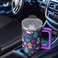 thumbnail image 4 of 40oz Christmas Tree Tumbler with Straw Handle Leak Proof Stainless Steel Cup Holiday Coffee Water Bottle Gifts, 4 of 4