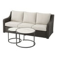 Better Homes & Gardens River Oaks Outdoor Sofa & 2 Nesting Tables with