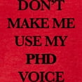 thumbnail image 3 of CafePress - Don't Make Me Use My Phd Voi - Womens Football Shirt, 3 of 4