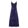 thumbnail image 5 of Qiopertar Robes d'Été pour Femmes Imprimé Sans Manches Col Rond Robe Décontractée Grandes Économies de Vacances! Moins de 5$ jusqu'à 90 % de Réduction, 5 of 5