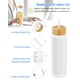 thumbnail image 5 of Botella de agua de vidrio Nefeeko de 1 litro con pajita, marcador de tiempo y funda, 5 of 6