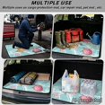 thumbnail image 3 of Qpednta Sea Turtle Car Trunk Liner 29"x39" All Weather Cargo Mat for SUV, Polyester Carpet Non-Slip Backing Machine Washable Water Resistant Universal Rear Trunk Protection Fits Sedan Truck, 3 of 7