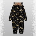 thumbnail image 6 of XUNHAO Matching Christmas Family Pajamas Sets Leisure Christmas Parent Child Outfit Snowflake Deer Christmas Printed Pajamas Jumpsuit Home Clothes With Hat Jumpsuit Trendy Party Clothes, 6 of 6