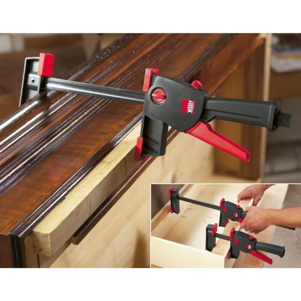 6" Bar Clamp, High Impact Plastic Resin Handle and 3 1/4 in Throat Depth DUO16-8