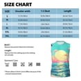 thumbnail image 2 of Salouo Retro Palm Beach Sunset Pattern Men's Sleeveless T Shirts,Men's Regular-Fit Tank Top Sports Shirt for Men Sleeveless Tank Shirt -XX-Large, 2 of 6