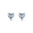 thumbnail image 1 of Heart Birthstone Stud Earrings, 1 of 4