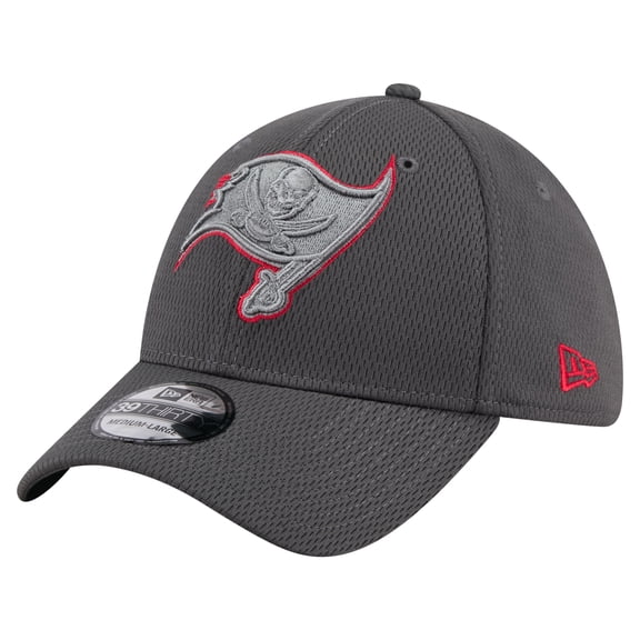 Men's New Era Graphite Tampa Bay Buccaneers Main 39THIRTY Flex Hat