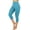 Capri Milky Blue, variant on Capri Leggings for Women with Pockets, Extra Buttery Soft for Casual, Yoga, Fitness wear, High Waist, Green Tea S - L