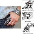 thumbnail image 2 of Punk Gothic Knuckles Anillos dobles de dedo completo, Armadura de bronce Anillos geniales Anillos de bisagra de punk rock Anillos activos Hombres Mujeres Disfraces de Halloween Cosplay Accesorios Reg JAMW Sencillez, 2 of 2